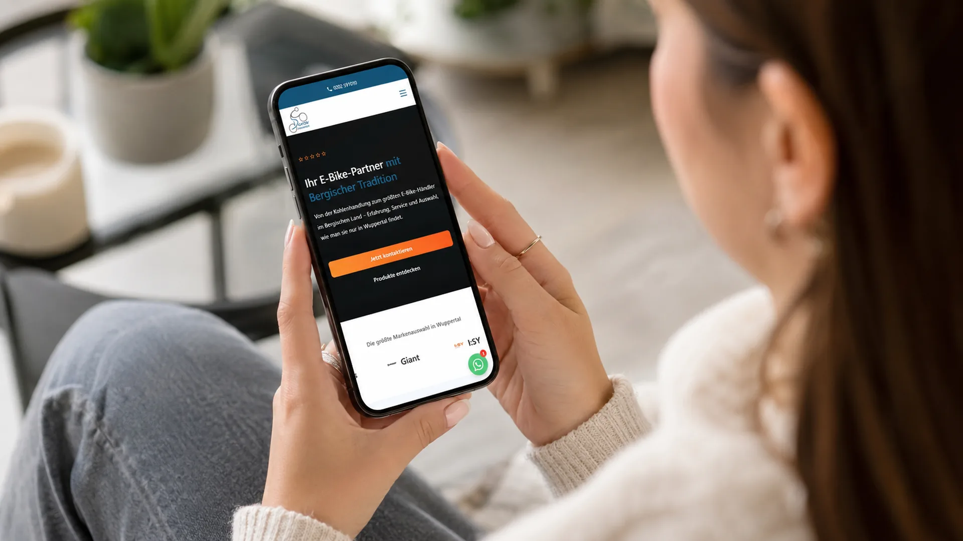 Application on a smartphone