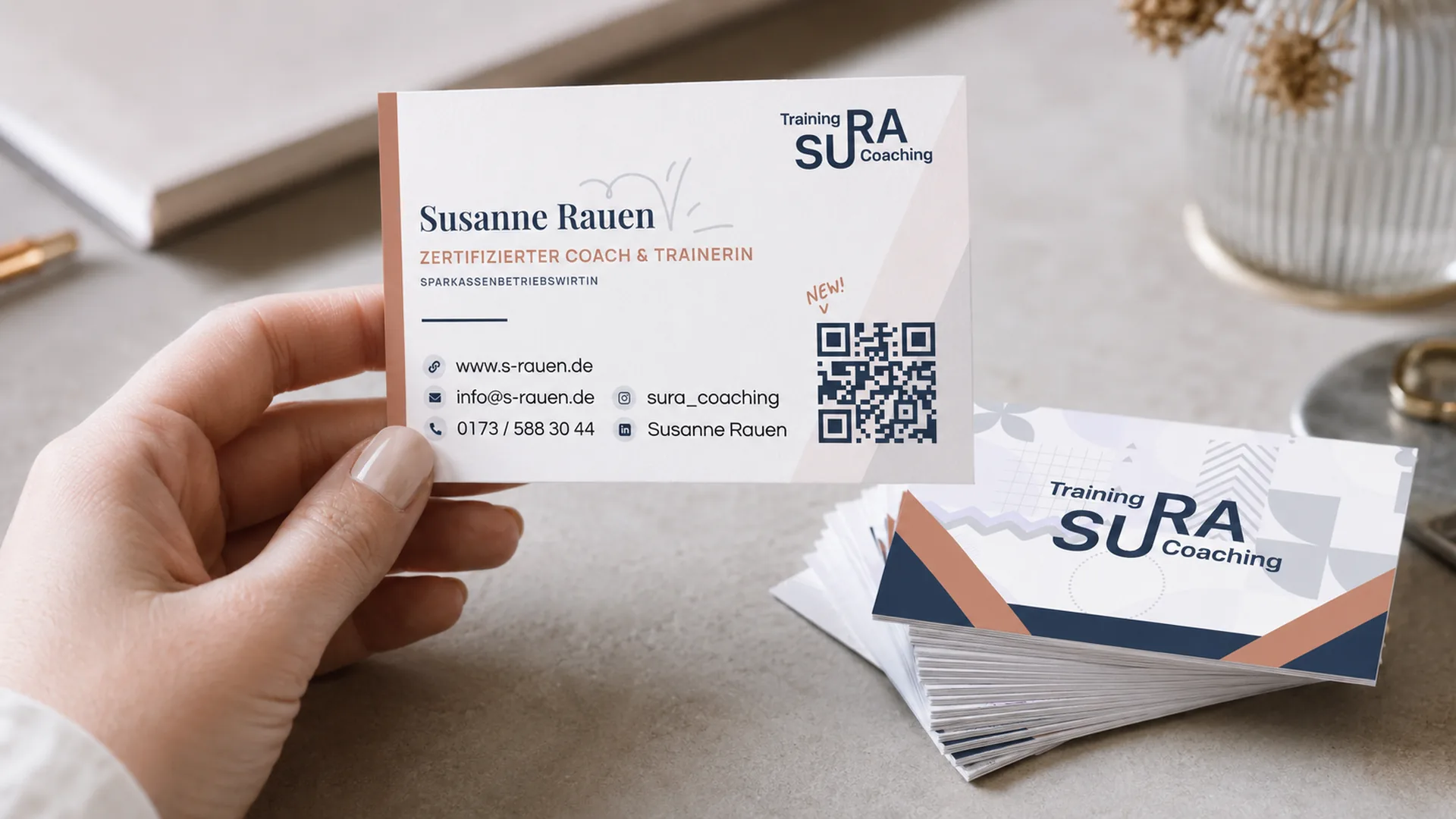 Business cards for SuRa Training & Coaching